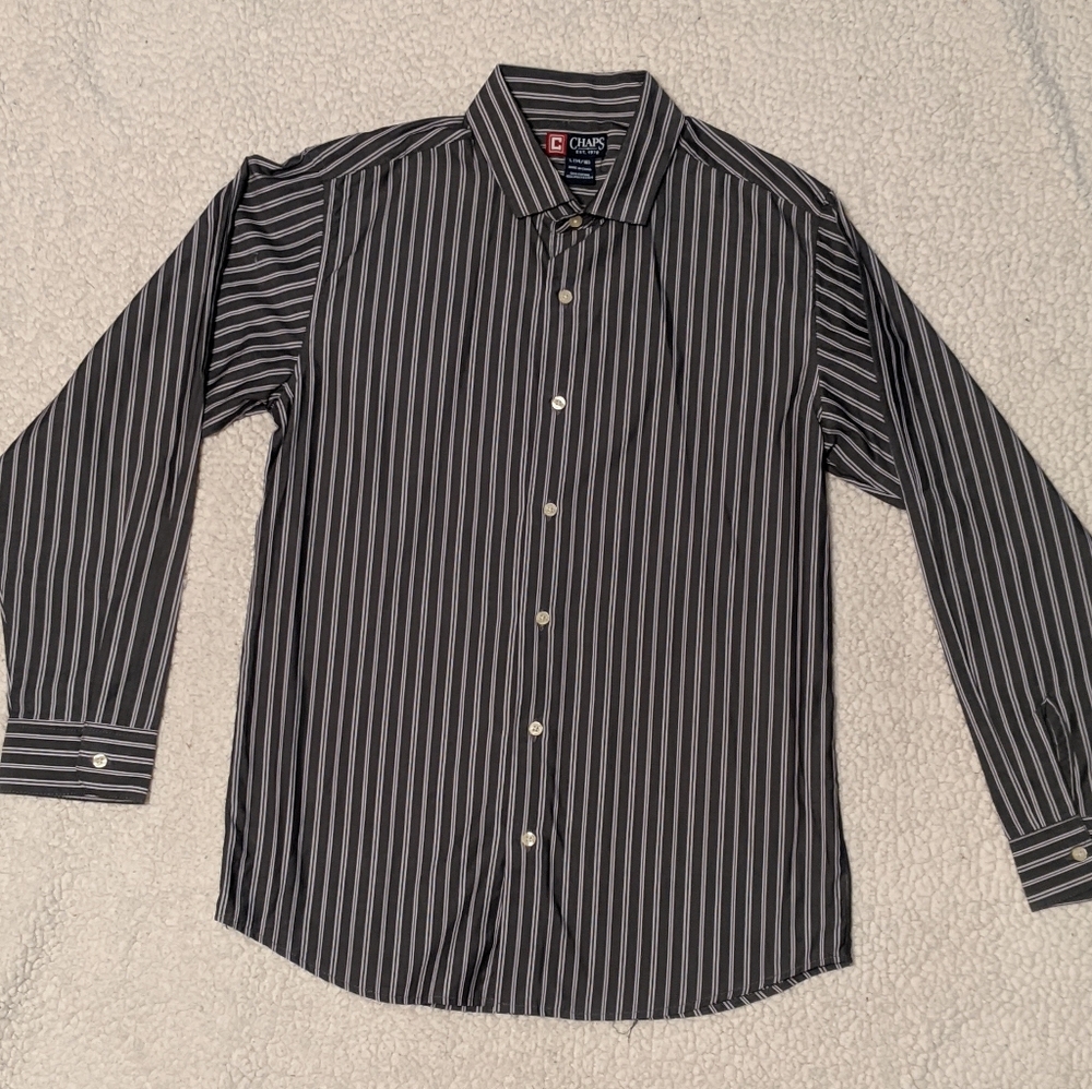 3/$10*Chaps Long Sleeve Shirt Big Boy's sz 14/16